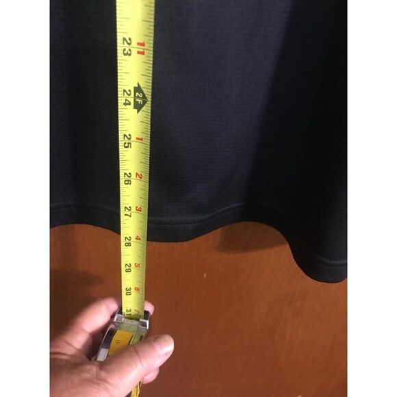 Under Armour Heatgear Polo Shirt Men's XL Black Knit 3 Button Casual Pullover - Picture 6 of 7